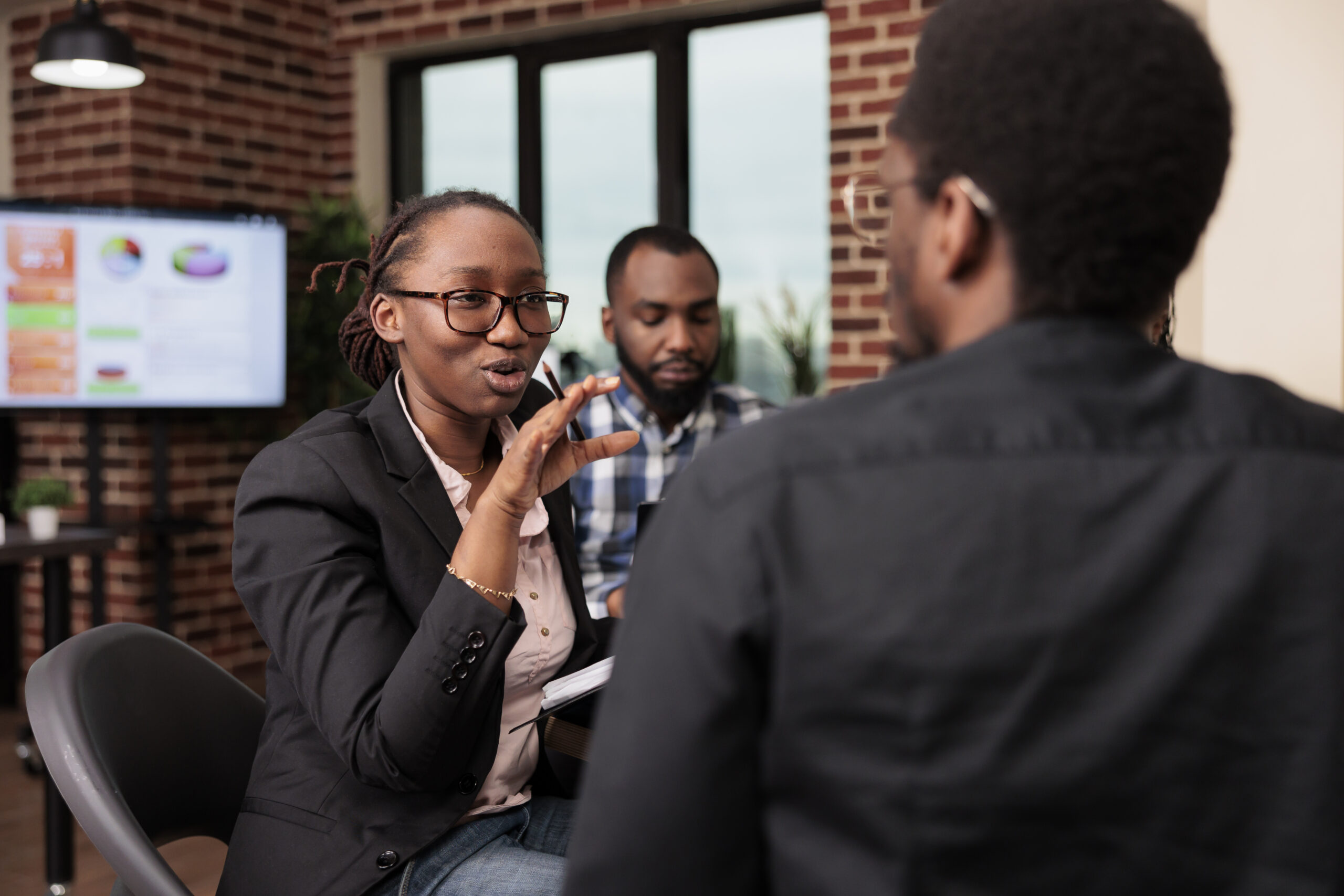 Startup colleagues planning business presentation - Curriculum & Mentorship